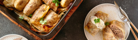 Grilled Stuffed Cabbage Rolls (Gołąbki)