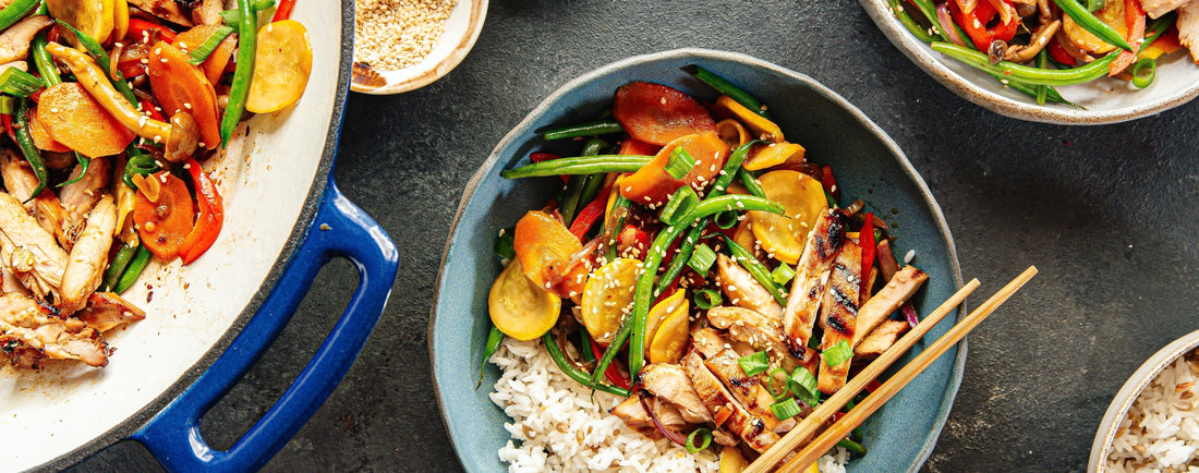 Teriyaki Grilled Chicken with Stir-Fried Vegetables
