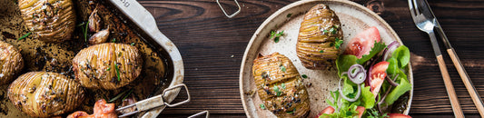 Grilled Hasselback Potatoes