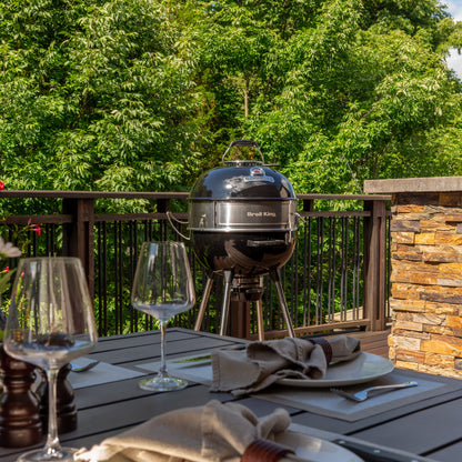 Crown Charcoal Kettle Grill – Stainless Steel Culinary Ring