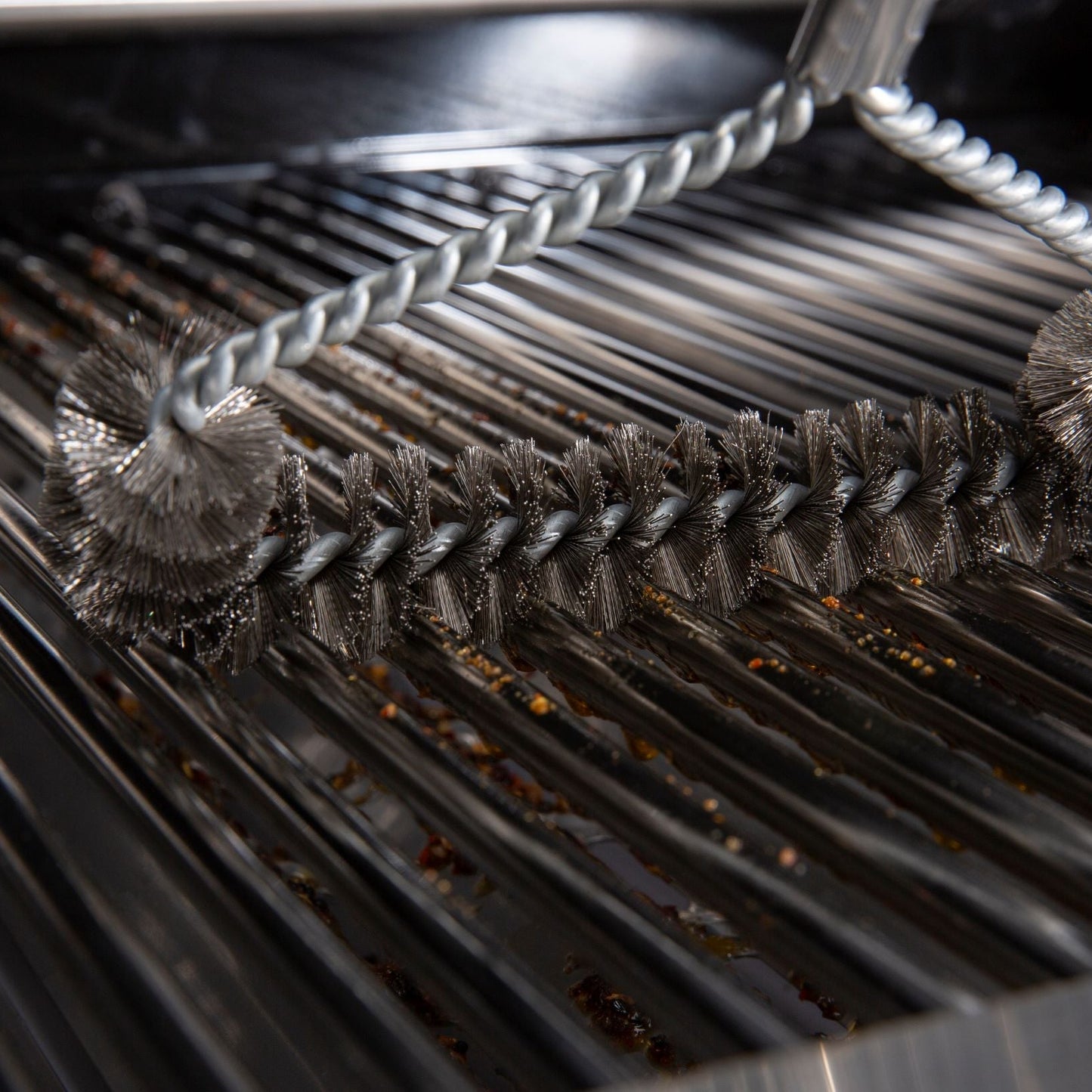Grill Brush - Extra Wide Stainless Steel Twisted Bristles
