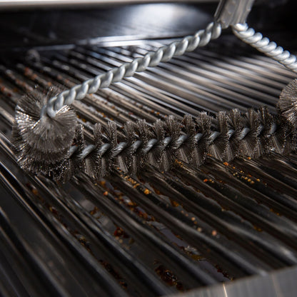 Grill Brush - Extra Wide Stainless Steel Twisted Bristles