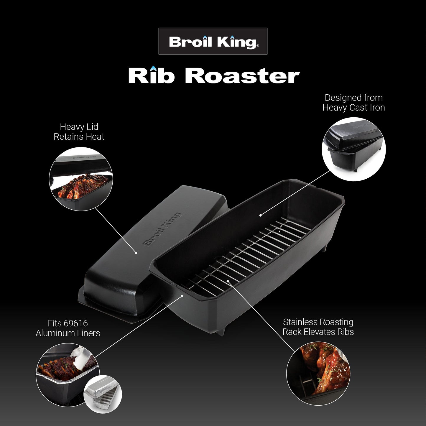 Rib Roaster - Heavy Duty Cast Iron