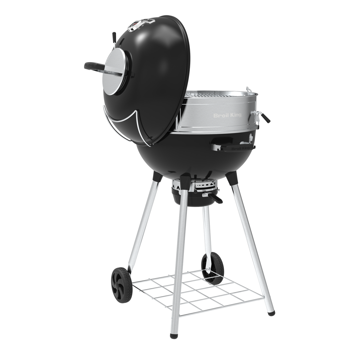 Crown Charcoal Kettle Grill – Stainless Steel Culinary Ring