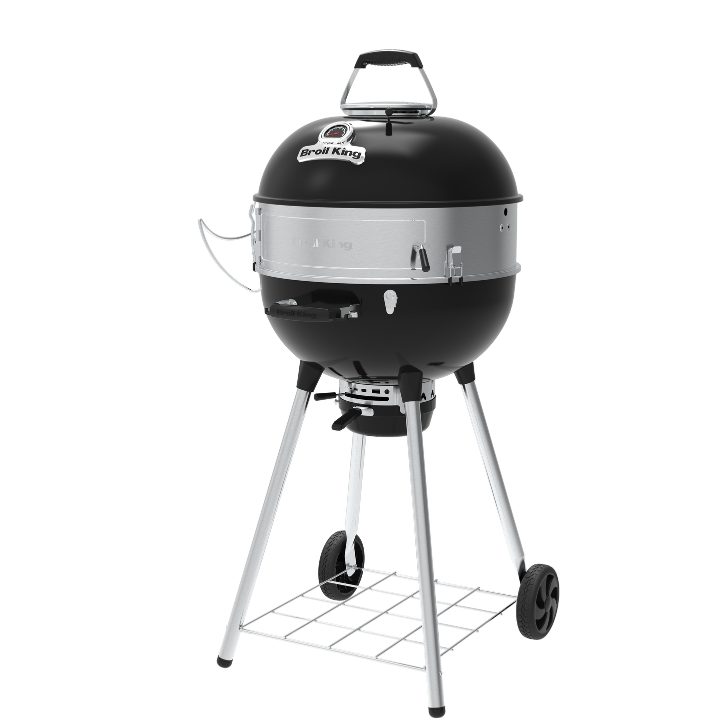 Crown Charcoal Kettle Grill – Stainless Steel Culinary Ring